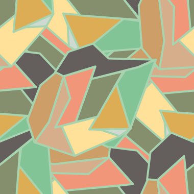 soyut geometrik renkli Dikişsiz desen vektör çizim