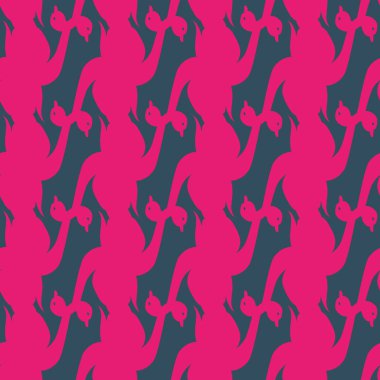 Kuğu renkli parlak Dikişsiz desen vektör çizim