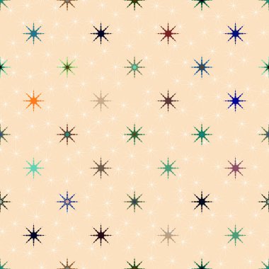 soyut geometrik renkli seamless modeli ile yıldız 