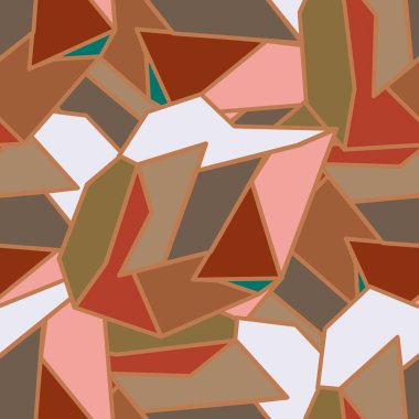 soyut geometrik renkli Dikişsiz desen vektör çizim