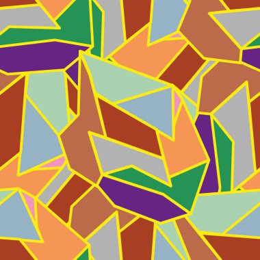 soyut geometrik renkli Dikişsiz desen vektör çizim