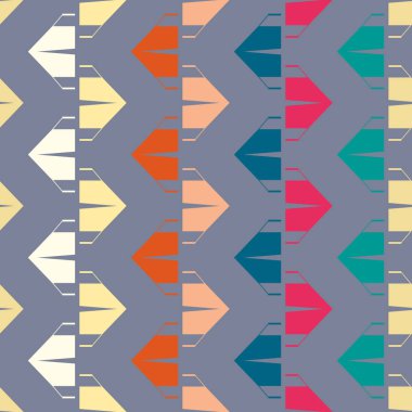 Arka plan için kamp çadırları ile soyut renkli seamless modeli. 