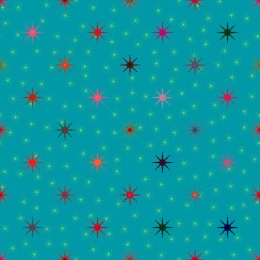 soyut geometrik renkli seamless modeli ile yıldız 