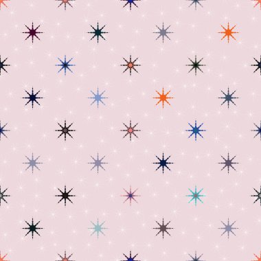 soyut geometrik renkli seamless modeli ile yıldız 