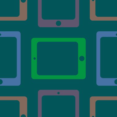 Arka plan için dijital tablet ile soyut renkli seamless modeli