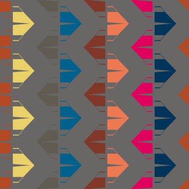 Arka plan için kamp çadırları ile soyut renkli seamless modeli. 