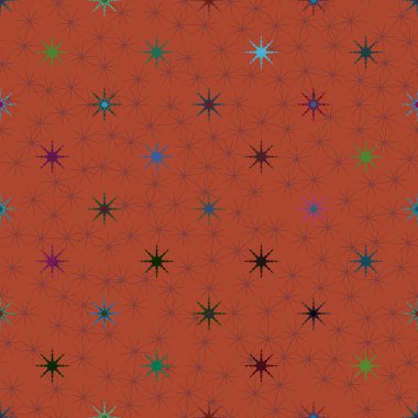 soyut geometrik renkli seamless modeli ile yıldız 