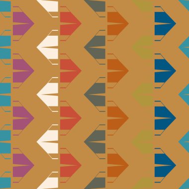 Arka plan için kamp çadırları ile soyut renkli seamless modeli. 