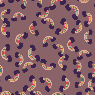 Gökkuşağı seamless modeli. Gökkuşağı Dizayn Tekstil, iç tasarım, keten, vb için. Şirin soyut çocuklar arka plan.
