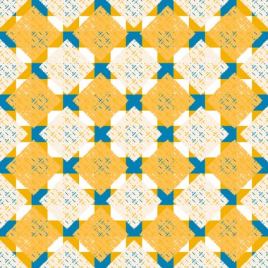 soyut geometrik renkli Dikişsiz desen arka plan için vektör çizim