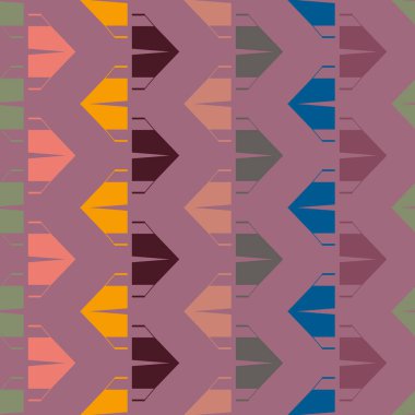 Arka plan için kamp çadırları ile soyut renkli seamless modeli. 