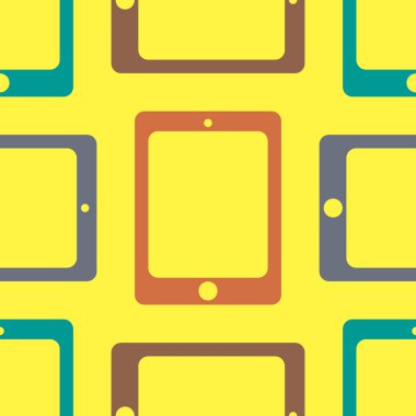 Arka plan için dijital tablet ile soyut renkli seamless modeli