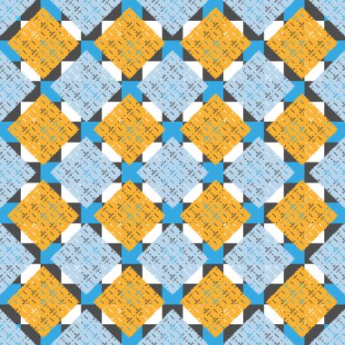 soyut geometrik renkli Dikişsiz desen arka plan için vektör çizim