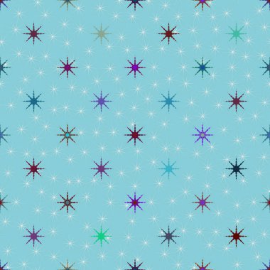 soyut geometrik renkli seamless modeli ile yıldız 