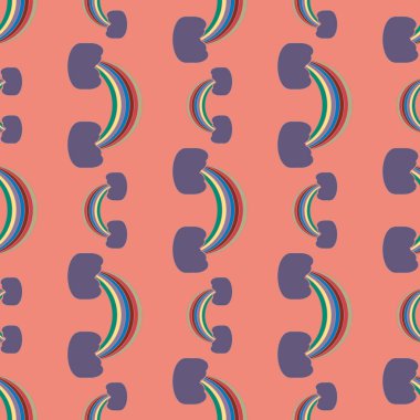 Gökkuşağı seamless modeli. Gökkuşağı Dizayn Tekstil, iç tasarım, keten, vb için. Şirin soyut çocuklar arka plan.