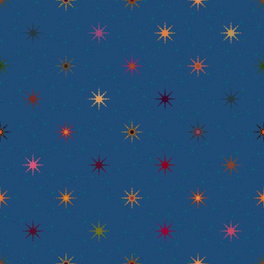 soyut geometrik renkli seamless modeli ile yıldız 