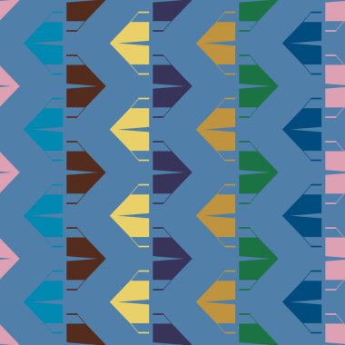 Arka plan için kamp çadırları ile soyut renkli seamless modeli. 