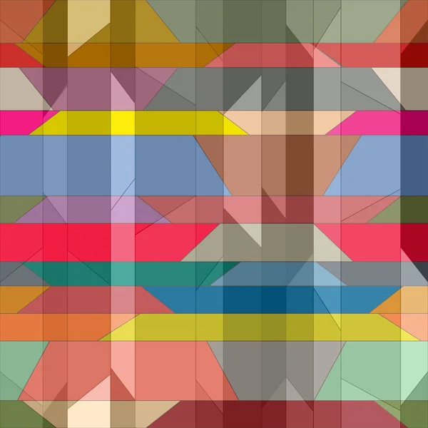 Abstrait Géométrique Coloré Motif Sans Couture Pour Arrière Plan — Image vectorielle