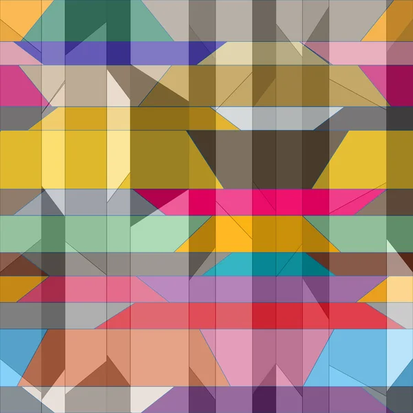 Abstract Geometrisch Kleurrijk Naadloos Patroon Voor Achtergrond — Stockvector