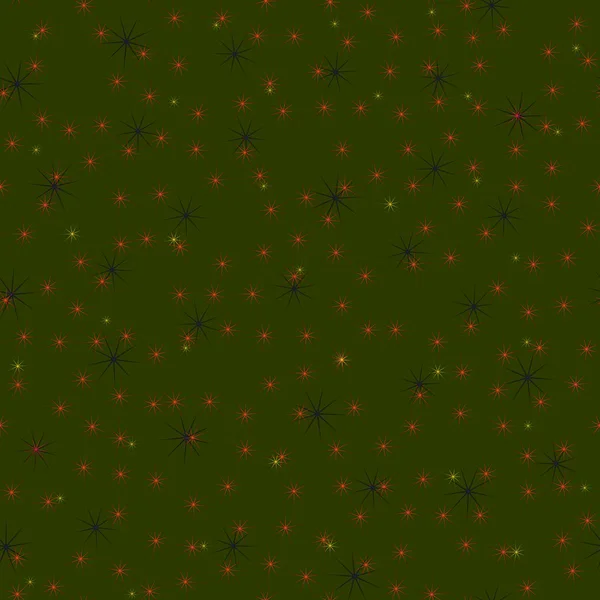 Vektorillustration Abstrakter Geometrischer Farbenfroher Nahtloser Muster Mit Sternen — Stockvektor