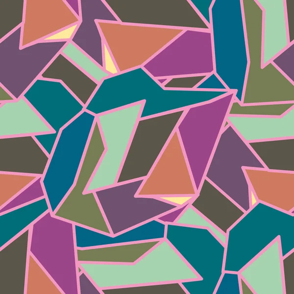 Векторна Ілюстрація Абстрактного Геометричного Кольорового Безшовного Візерунка — стоковий вектор
