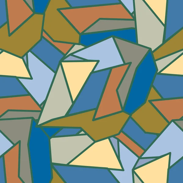 Векторная Иллюстрация Абстрактного Геометрического Красочного Бесшовного Рисунка — стоковый вектор