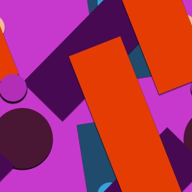 parlak kapak, geometrik şekiller, uzay poster kağıdını kopyala