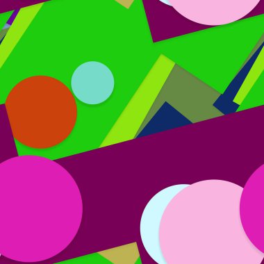 parlak geometrik şekiller boşluğu kapatır