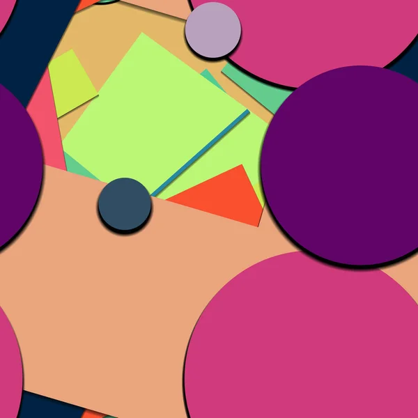 Yaratıcı Parlak Renkli Geometrik Şekiller Arkaplanı — Stok fotoğraf