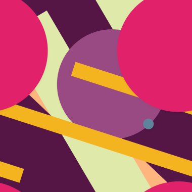 düz parlak renkli geometrik şekiller arkaplan