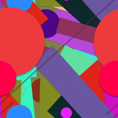 düz parlak renkli geometrik şekiller arkaplan