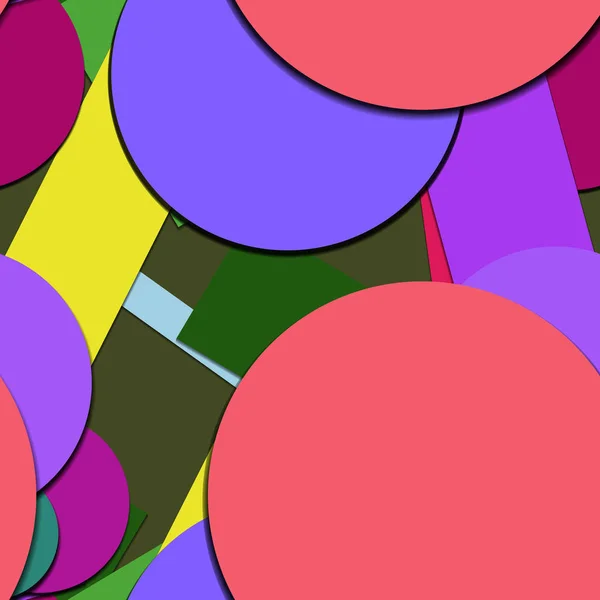 Superficie Piana Brillante Colorata Colori Geometrici Forme Sfondo — Foto Stock
