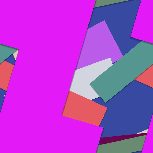 Superficie Piana Brillante Colorata Colori Geometrici Forme Sfondo — Foto Stock