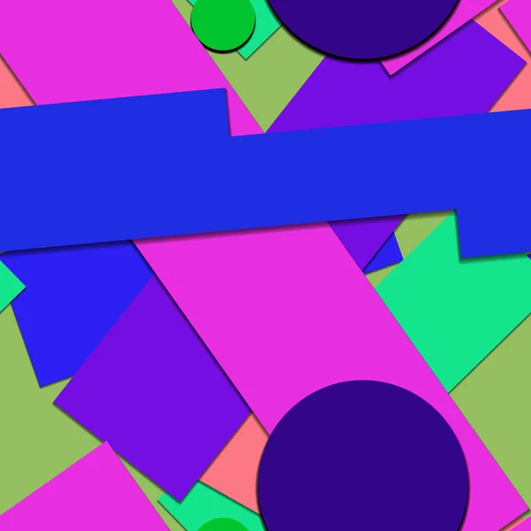 Abstract Flat Bright Colorful Surface Geometric Colors Shapes Background — ストック写真