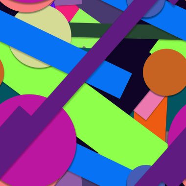 parlak şablon, geometrik şekiller, uzay poster arkaplanını kopyala 