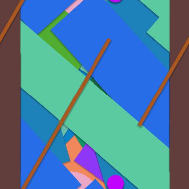 parlak geometrik şekiller, uzay poster arkaplanını kopyala 