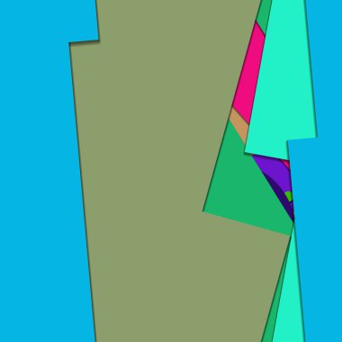 parlak geometrik şekiller, uzay poster arkaplanını kopyala 