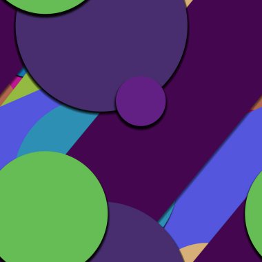 parlak geometrik şekiller, uzay poster arkaplanını kopyala 