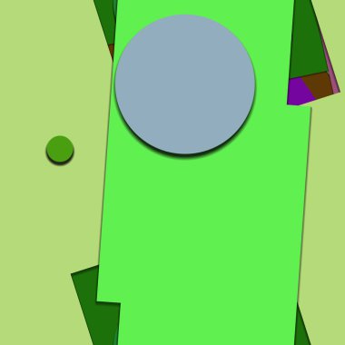 parlak geometrik şekiller, uzay poster arkaplanını kopyala 