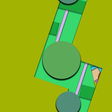 Düz malzeme tasarımı-yaratıcı vektör Trend Dikişsiz