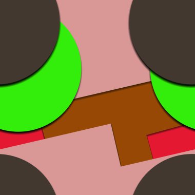 Düz malzeme tasarımı - Yaratıcı eğilim pürüzsüz desen