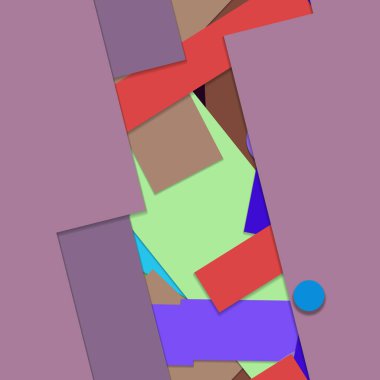 Geometrik formlar ile renkli kesintisiz arka plan