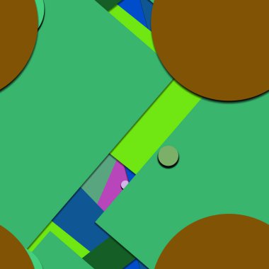 Geometrik formlar ile renkli kesintisiz arka plan