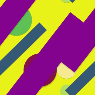 Geometrik formlar ile renkli kesintisiz arka plan