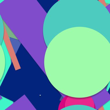 Geometrik formlar ile renkli kesintisiz arka plan