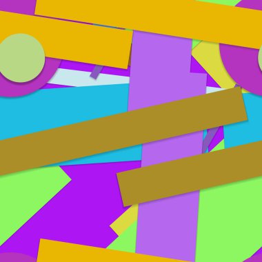 Geometrik formlar ile renkli kesintisiz arka plan