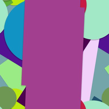 Geometrik formlar ile renkli kesintisiz arka plan