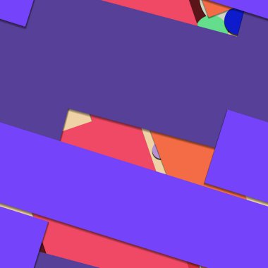 Geometrik formlar ile renkli kesintisiz arka plan