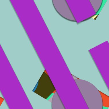 Geometrik formlar ile renkli kesintisiz arka plan