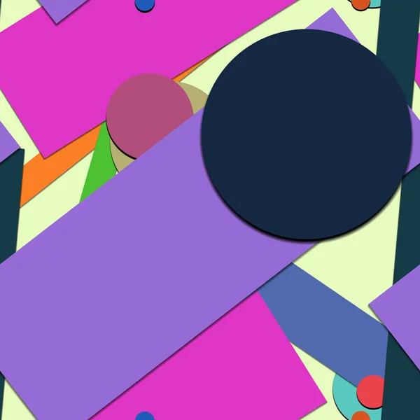 Kleurrijke Naadloze Achtergrond Met Geometrische Vormen — Stockfoto